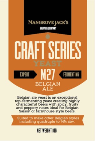 Mangrove Jacks M27 Belgian Ale - Craft Series Yeast - 10G