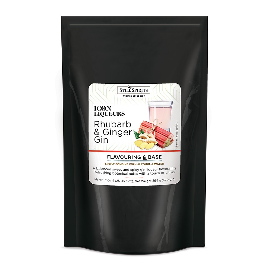 Still Spirits Rhubarb and Ginger Gin Icon Liqueur Kit