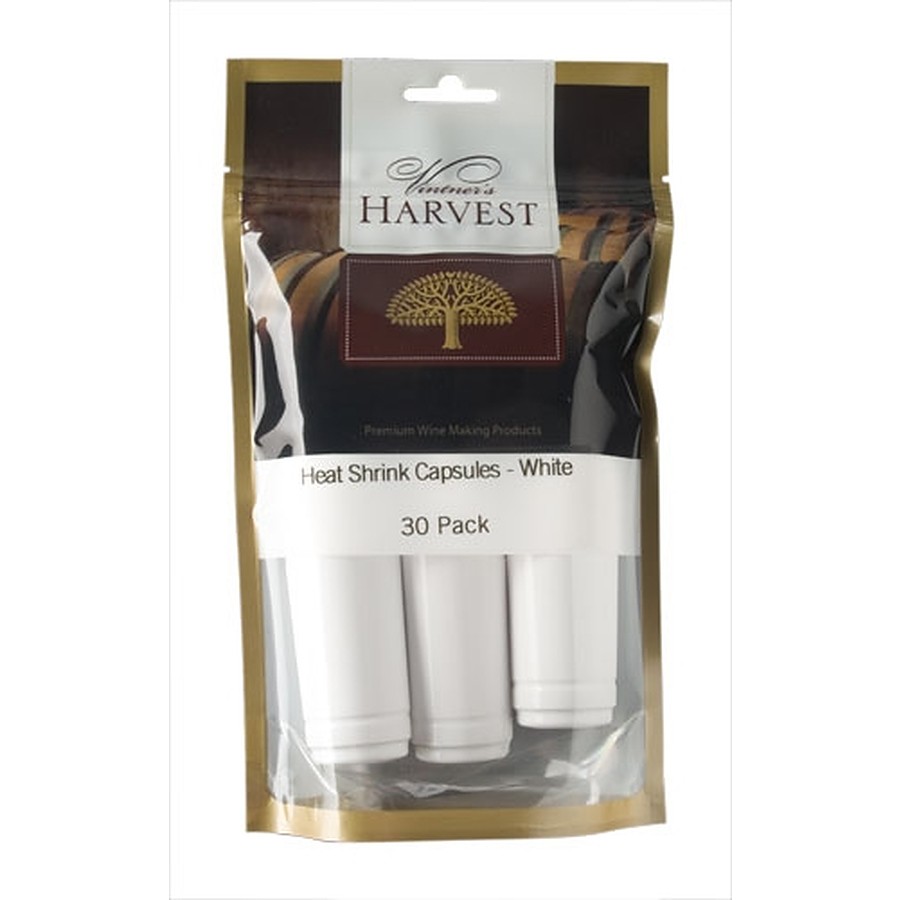 Vintners Harvest Heat Seal Capsules - White 30Pk