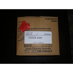 Crown Seal 26mm Ctn 10,000 (Beer Bottle) Red