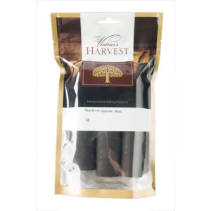 Heat Seal Capsules - Black 100Pk